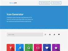 Tablet Screenshot of iconsdev.com